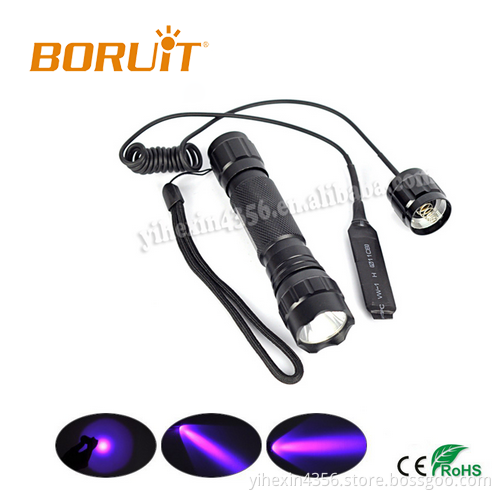 Newest Design 501b Purple Light UV Rechargeable led Flashlight 365nm uv Torch Light
